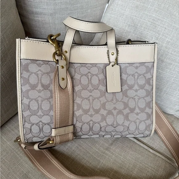 Coach field tote bag signature jacquard - Picture 3 of 17